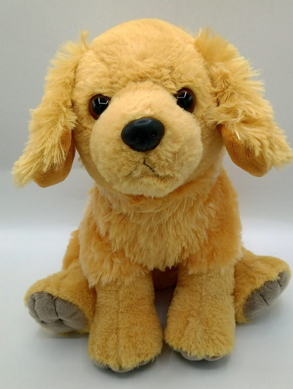 12" WILD REPUBLIC Cuddlekins Beanbag  PLUSH Golden Retriever PUPPY Dog B4